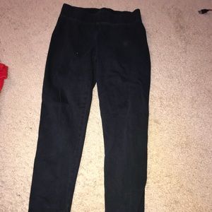 Black cotton leggings